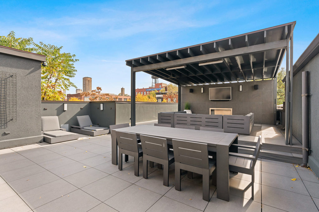 Photo of a Chicago patio, featured in The Wall Street Journal