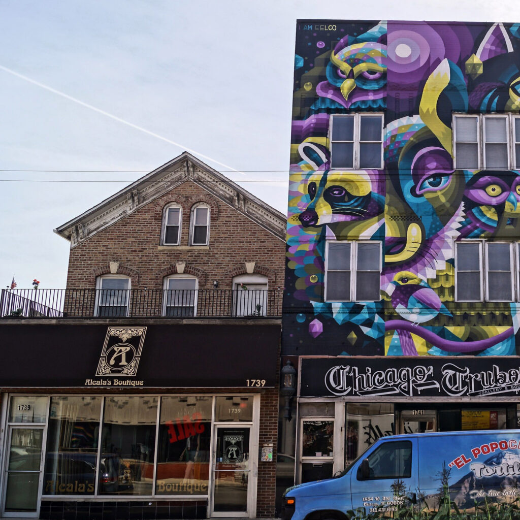 Street art in West Town, Chicago
