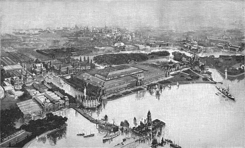 Bird's eye photo of the Chicago World's Fair