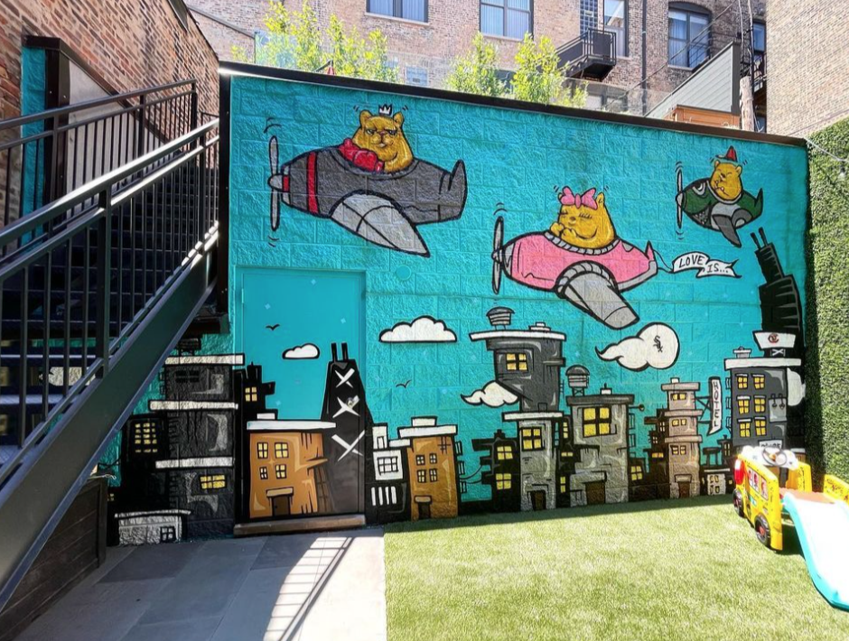Photo of JC Rivera Bear Champ Mural