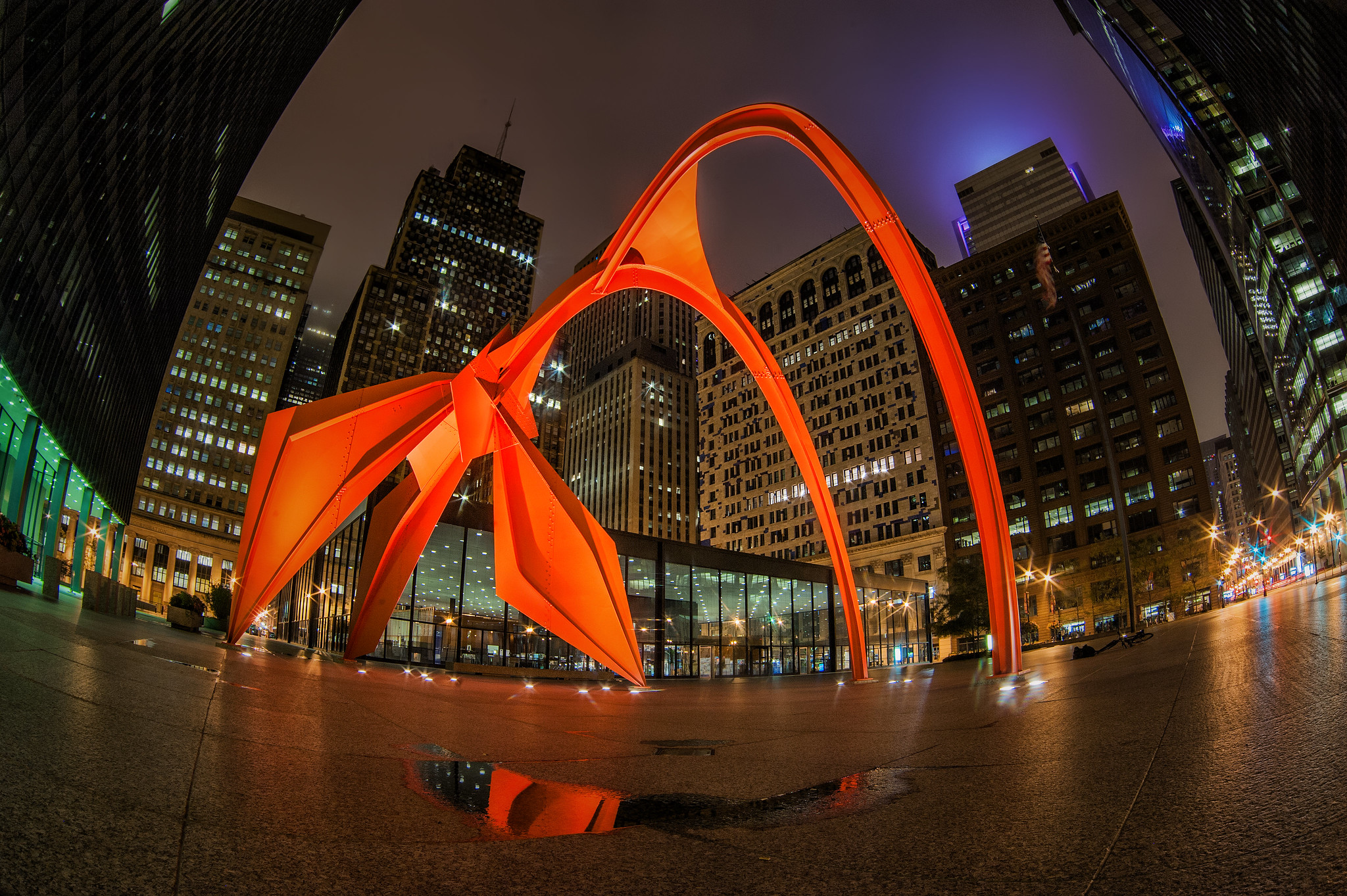 The Flamingo sits at 50 W Adams St. in downtown Chicago.